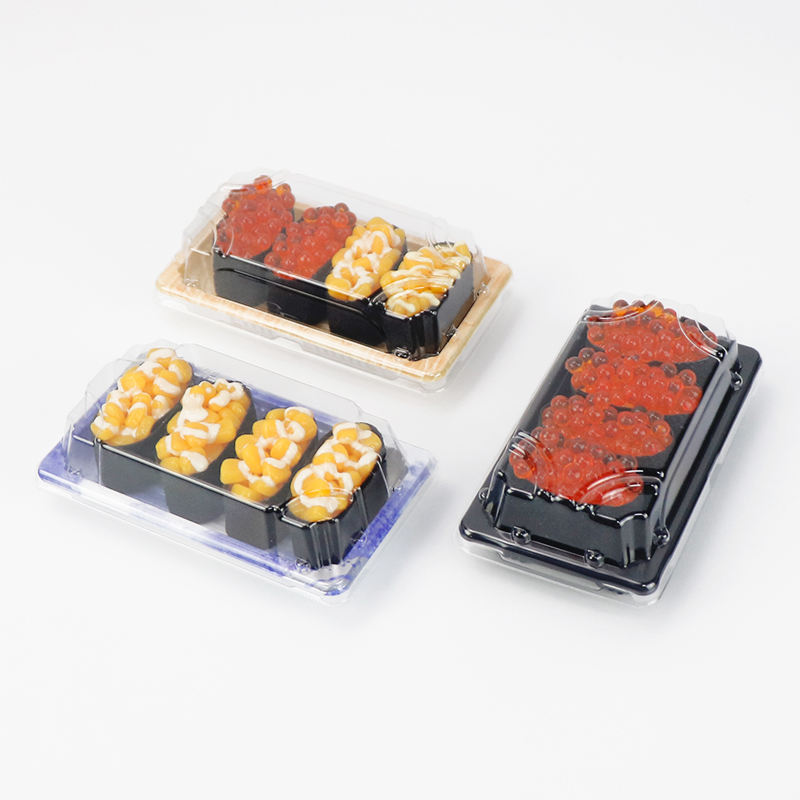 En -gros Takeway eco -prietenos de unică folosință din plastic de plastic japonez de sushi